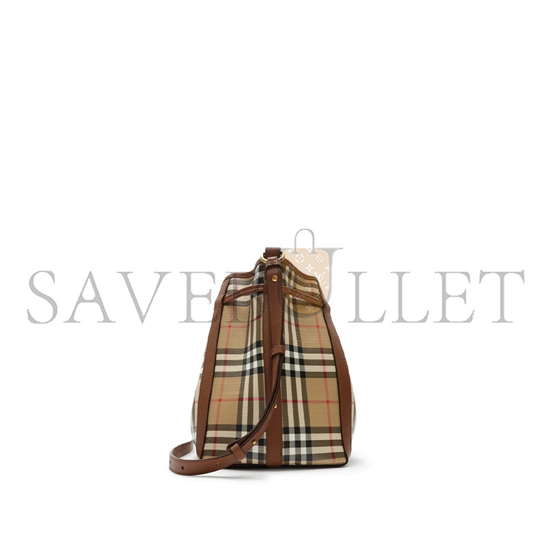 BURBERRY SMALL CHECK BUCKET BAG 81289561 (25*22*15cm)